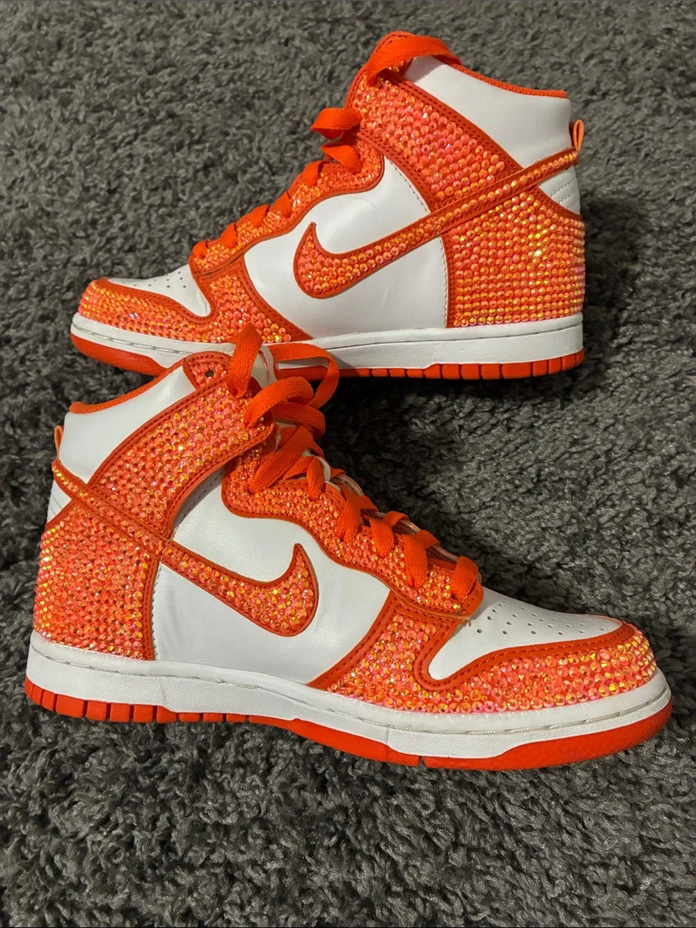 Nike dunk high rhinestone